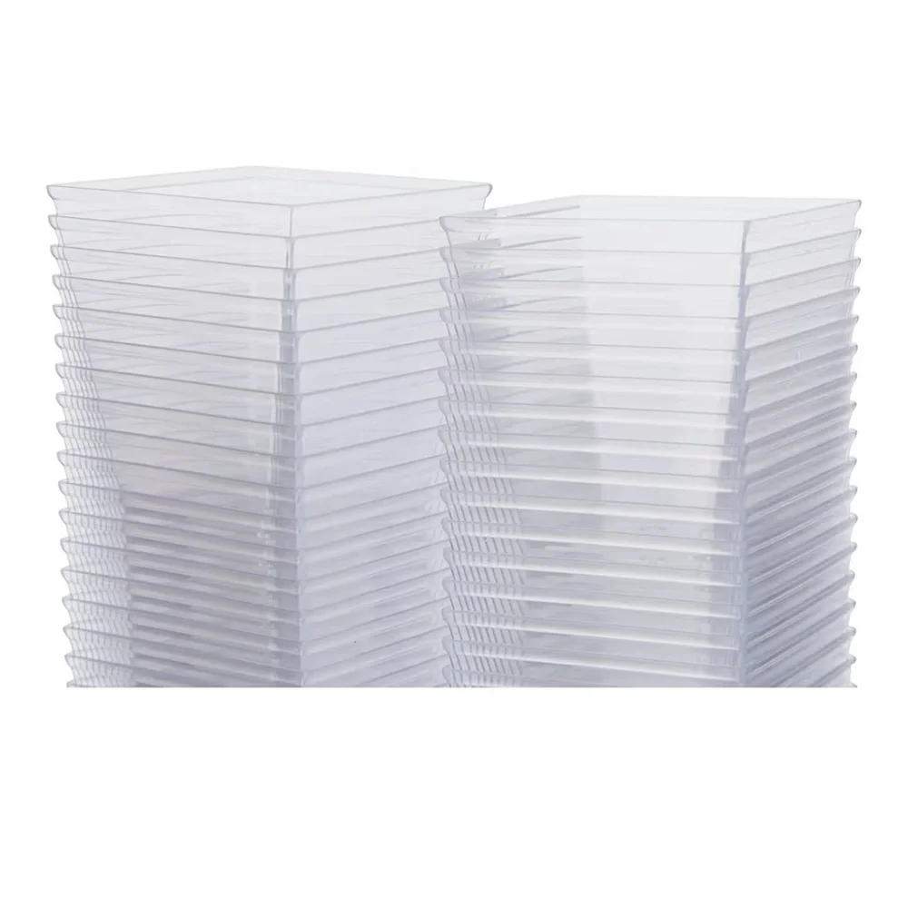Pack of 50 Verrine Pyramid Shape Serving Cups (A101)